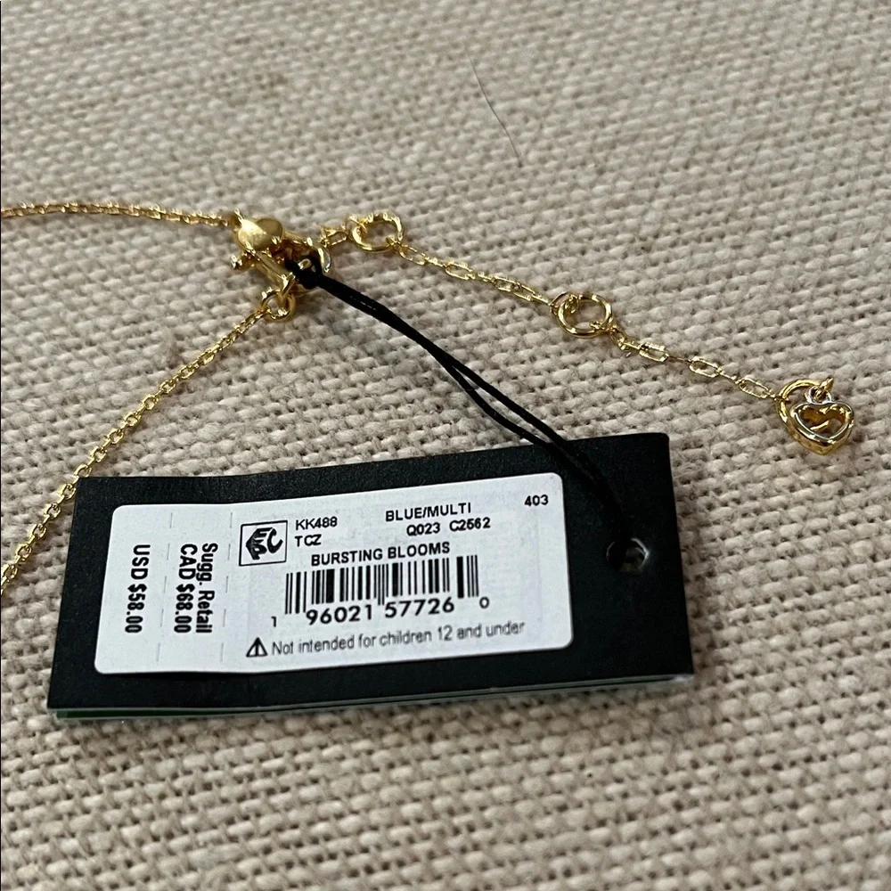 kate spade Bursting Blooms Pendant Necklace/NWT